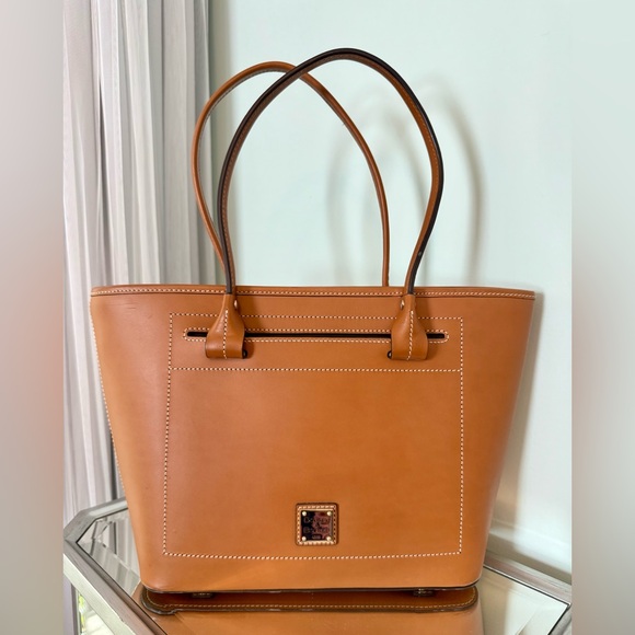 Dooney & Bourke Brown Leather Beacon Tote - Picture 3 of 8